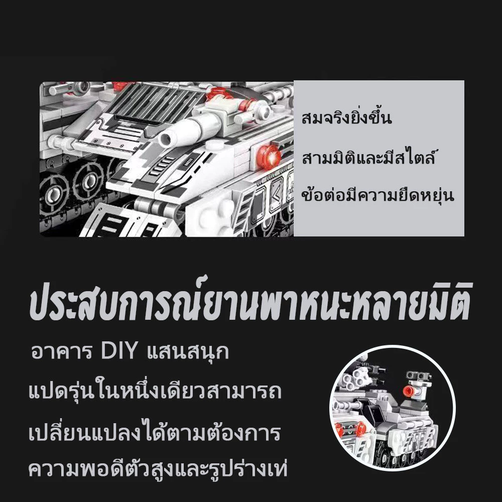 ชุดตัวต่อรถถังหุ้มเกราะ ของเล่นโมเดลประกอบสำหรับเด็ก thumbnail 6