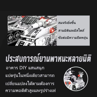 [1688ชิ้น]8in1ชุดเล่นรถถังหุ้มเกราะรถถังการศึกษาประกอบของเล่นสำหรับเด็กผู้ชายประกอบแบบจำลองชุดต่อเลโก้เด็กของขวัญวันเกิด