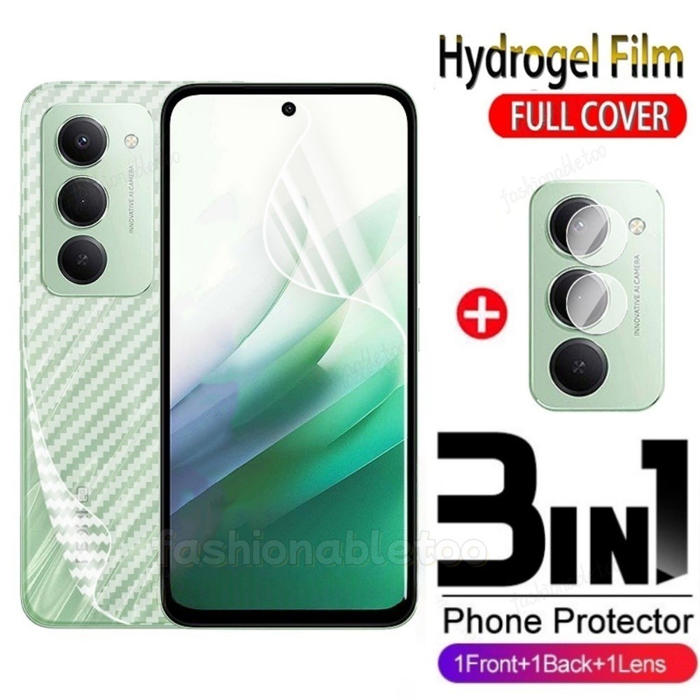 สําหรับRedmi15 2025 3 ใน 1 Hydrogelฟิล์มสําหรับRedmi 15 C 15C 1 5 Redmi15 C Redmi15C 4G 5Gคาร์บอนกลั