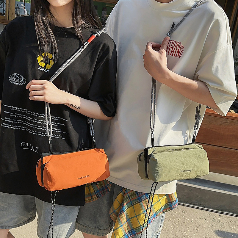 กีฬา Unisex กระเป๋าคาดหน้าอกขนาดใหญ่ความจุ Multi-Layered กระเป๋าสะพาย All-Match น้ําหนักเบาไหล่กระเป๋า Messenger