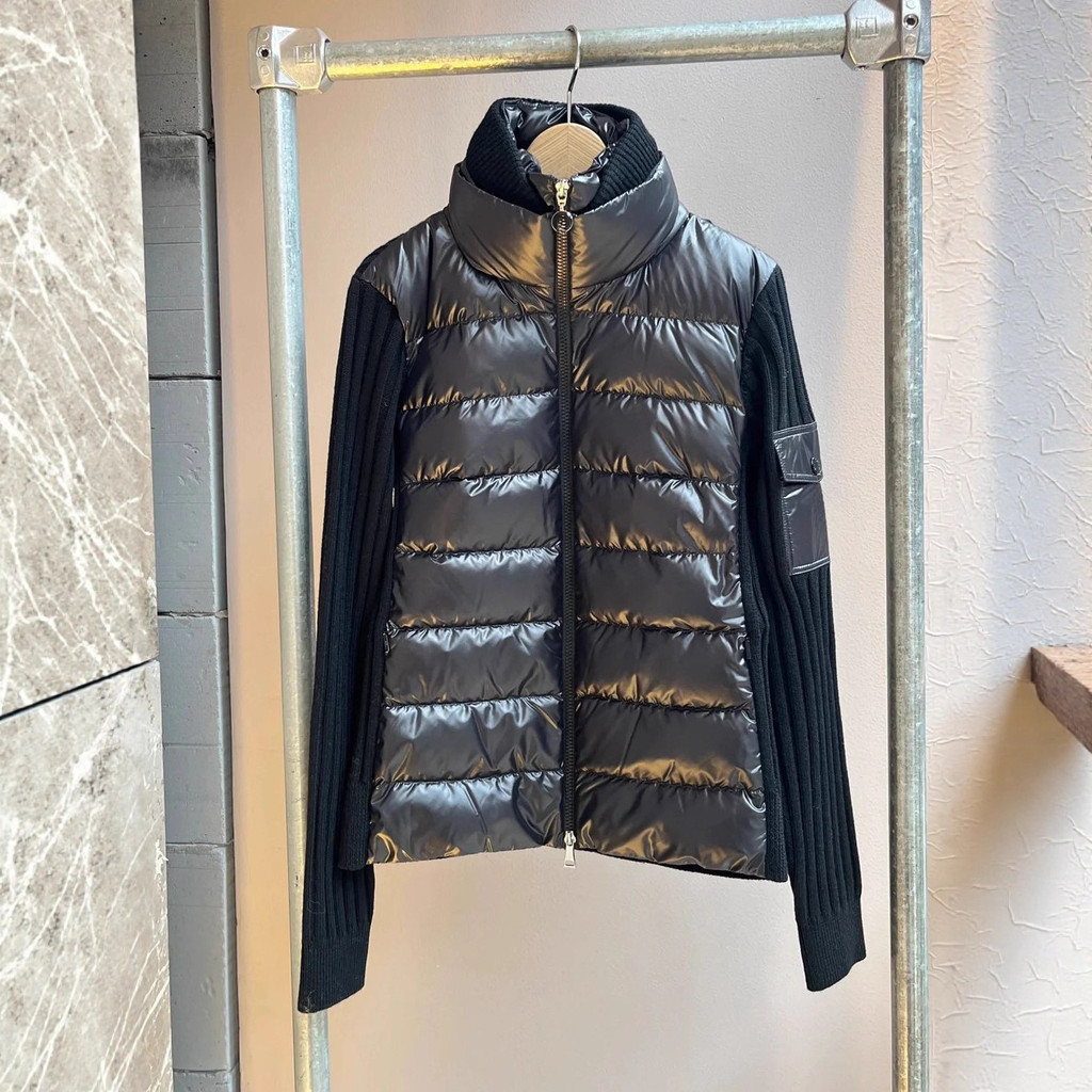 5KFN Moncle * เสื้อกันหนาวคอเต่าลงเสื้อแจ็คเก็ตสุภาพสตรีเสื้อแจ็คเก็ตสั้นเสื้อแจ็คเก็ตสุภาพสตรีลงเสื