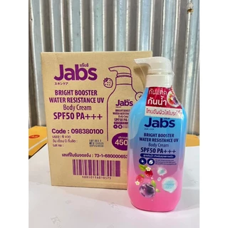 กันแดดแจ๊บส์ ยกกล่อง 6 ขวด jabs UV Body Cream ปริมาณ 450 มล. x6