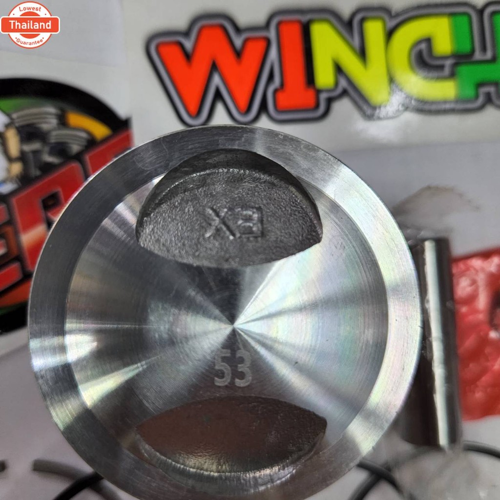 แหวน 53 + ลูก 53 WAVE110i 2009-2018 หัวนูน + สลัก + กิ๊ ช่างเซิน หัวนูนหลวาล์วลึก