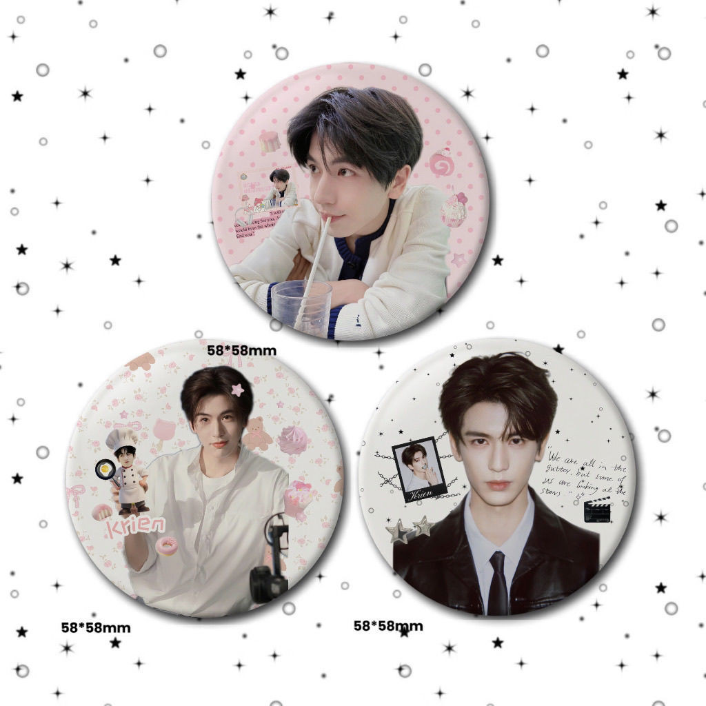 Zhang Linghe Merchanded Bar Chi Badge 58 มม.Tinplate Star อัลบั้ม Cheer เข็มกลัดกระเป๋าจี้ของขวัญ Ch