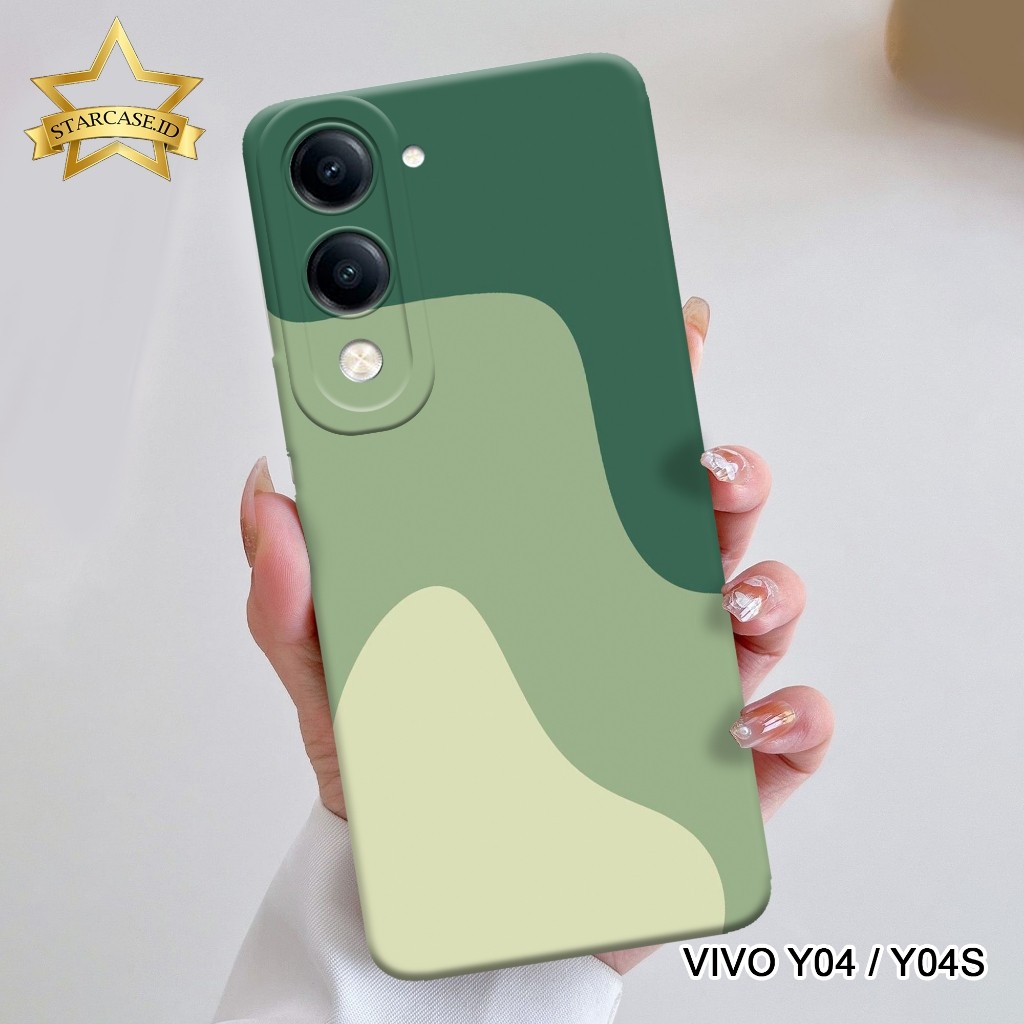 HP Softcase VIVO Y04 4G / Y04S 4G 2025 - ล่าสุด VIVO Y04 4G SoftCase - Starcase - เคสแฟชั่นนามธรรม -