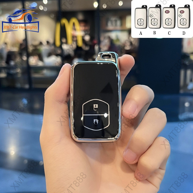 2/3/4 ปุ่ม Toyota Prius TPU ฝาครอบกุญแจสําหรับ Prado/Camry 2012/Altis 2008-2013/Crown/Subaru Foreste XV Key Case - รูปที่ 2