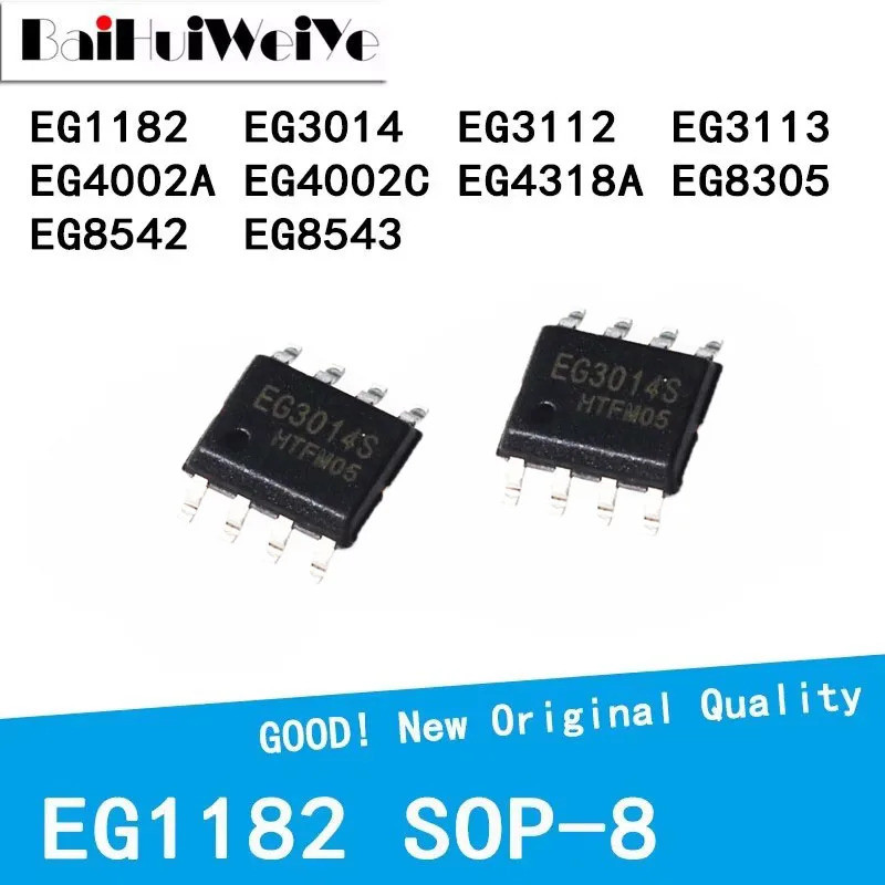 1-5PCS EG3014 EG3112 EG1182 EG3113 EG4002A EG4002C EG4318A EG8305 EG8542 EG8543 SMD SOP-8 ชิป ic