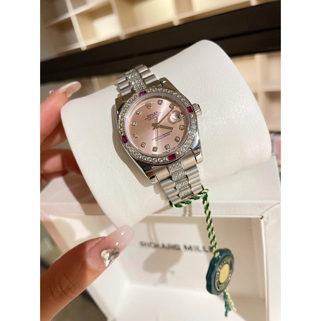 1: 1 ป้ายต้นฉบับคุณภาพสูง [Xiaohong ️ หนังสือคําแนะนําขายดี] Rolex Log Series Classic Womens Solid C