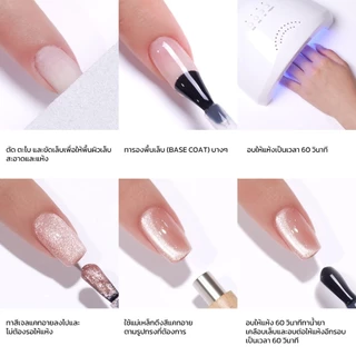 Xeijayi สีเจลแคทอายลูกแก้วไซรัป 15ml มี 6 สี ซื้อเป็นเซ็ตหรือแยกขวด ต้องใช้แม่เหล็กและอบ UV/LED