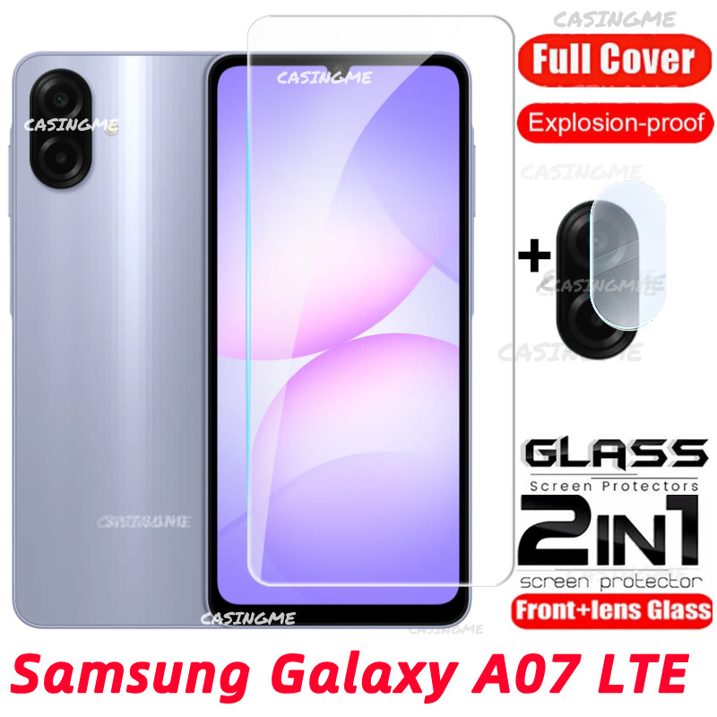Samsung A07 2025 LTE คลุมทั้งหมดกระจกนิรภัย Flim สําหรับ Samsung Galaxy A27 A37 A57 A07 A17 A07s LTE