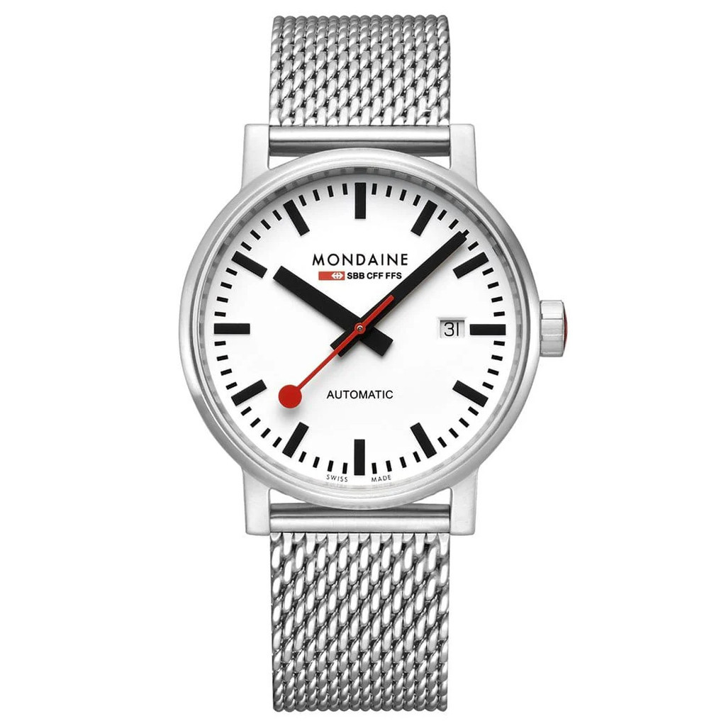 New Collection (ของแท้ประกันช้อป) Mondaine นาฬิกา evo2 Automatic Stainless Steel, 40 mm