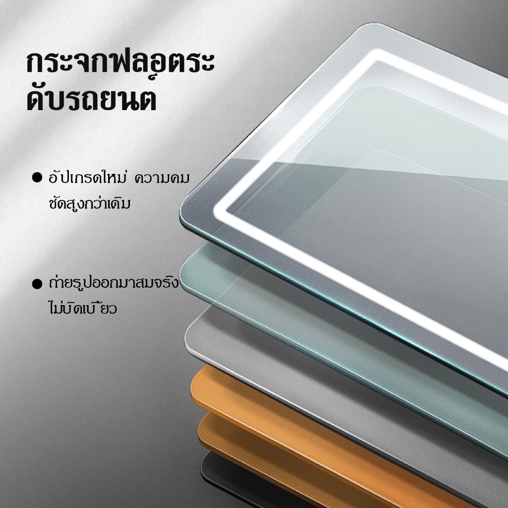 SEVENWOOD กระจก bathroom mirror ห้องน้ํา กระจกมีไฟ กระจก led กระจกแต่งหน้า กระจกแขวน ควบคุมด้วยระบบสัมผัส ปรับแสงได้ 3ส - รูปที่ 3
