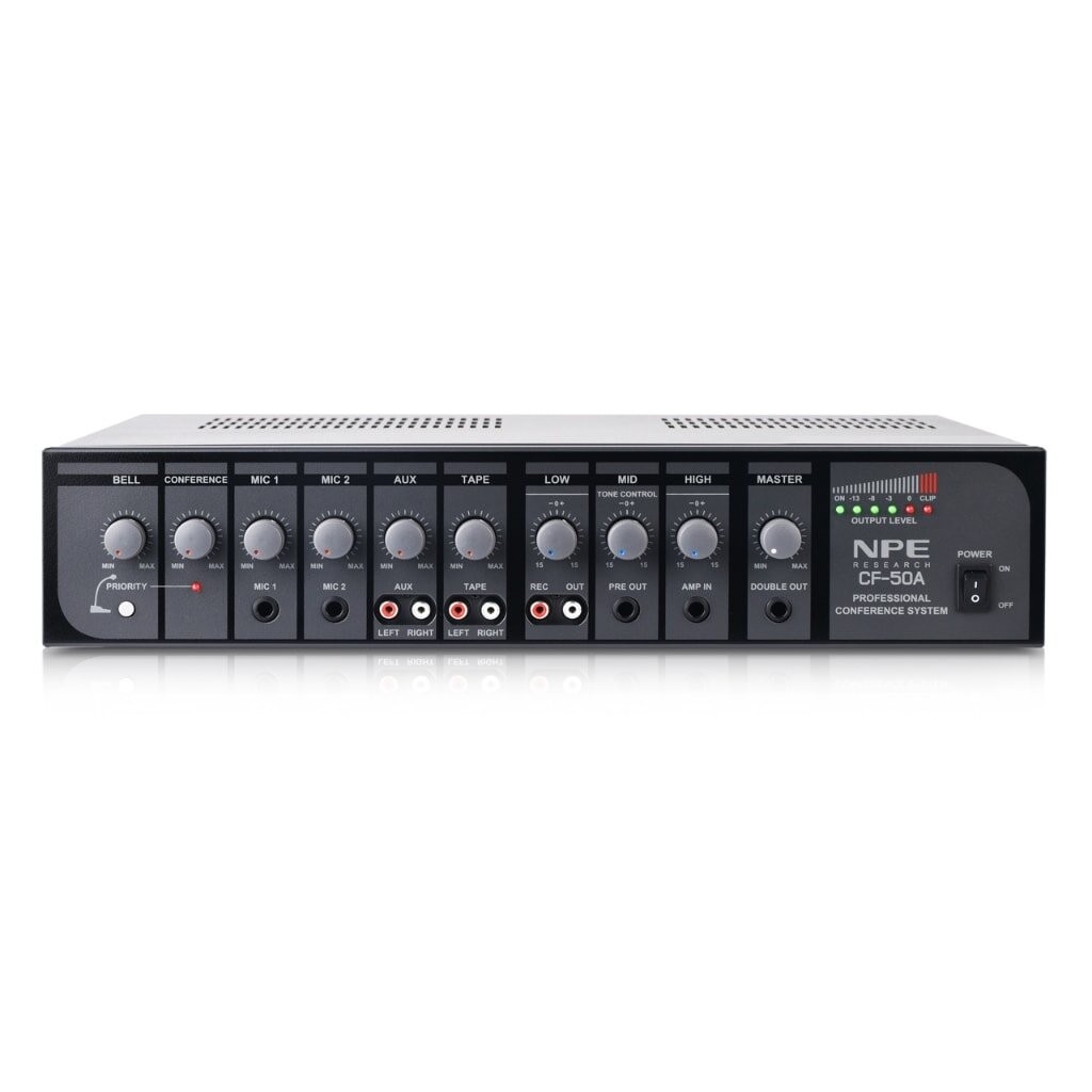 NPE CF-50A เครื่องควบคุมชุดประชุม พร้อม เครื่องขยายเสียง 50 วัตต์