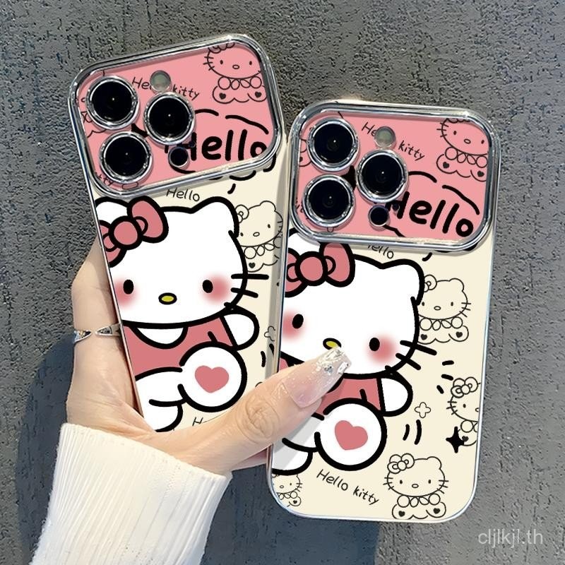 ขายก Hello Kitty สําหรับ iphone 13 16 15 14 12 11 13PRO 15PRO 14PROMAX 12PROMAX 13PLUS 7PLUS เคสโทรศ