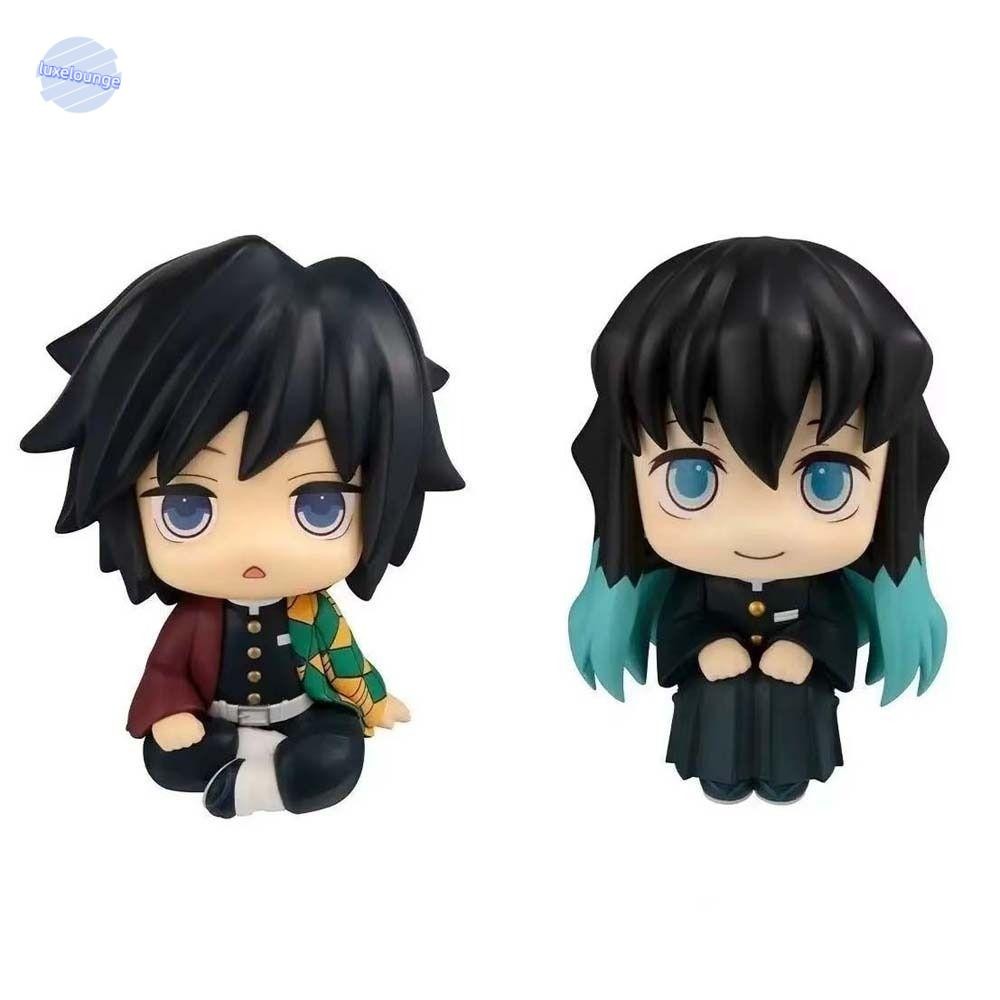 LUXELUNGE Demon Slayer Figures, Look Up รุ่น Q Tokitou Muichiro รุ่น, ของขวัญเด็กอะนิเมะอุปกรณ์ต่อพ่