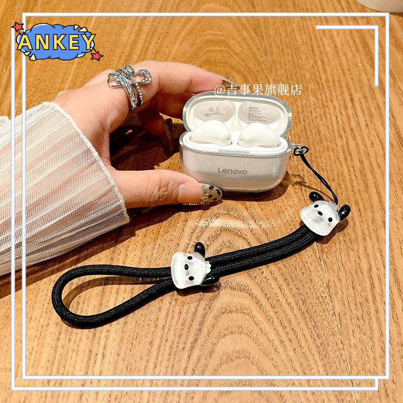 for Lenovo EA110 Case Clear TPU Protective Cover with Carabiner with cute Lanyard