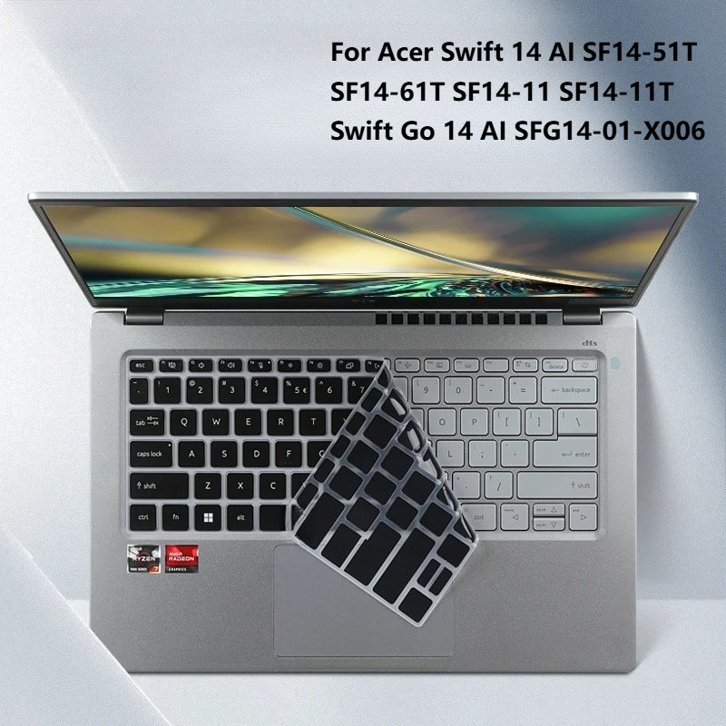 สําหรับ Acer Swift 14 AI SF14-51T SF14-61T SF14-11 SF14-11T Swift Go 14 AI SFG14-01-X006 14 ซิลิโคนแล็ปท็อปแป้นพิมพ์