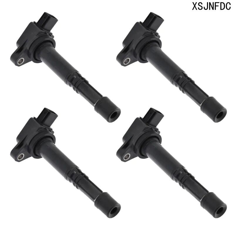 1/4ชิ้น 099700-070 คอยล์จุดระเบิด 30520-PNA-007 เหมาะสําหรับ 2002-2011 Honda Civic Element CR-V UF31