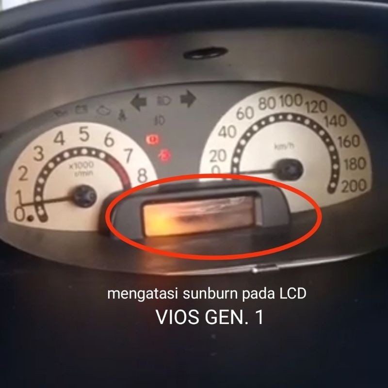 ชุดซ่อมเรือนไมล์ Toyota Vios gen.1 Polarizer LCD Vios Gen. 1 lengkap atas bawah(ชุดฟิล์ม)