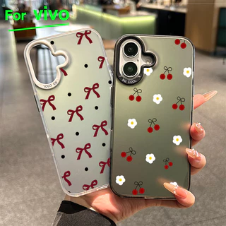 สำหรับ Vivo เคส Y200 Y20 Y20s Y12s Y12A โบว์สีแดง Y17 Y12 Y15 Y11 Y12i Y15A โทรศัพท์วิโว่ V40 V40PRO Y18 Y18s Y18E