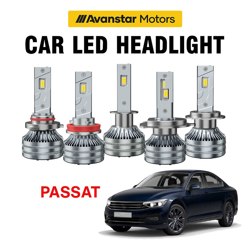 VOLKSWAGENPassat 2PCS LED ไฟหน้า Foglight 90W H7 H8/H11 4300K/6000K/8000K Hi/Lo Beam ไฟหน้าเปลี่ยน