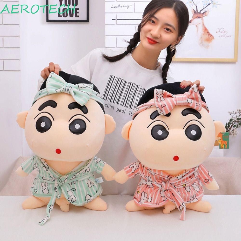 Aerotech Shin-chan ของเล่นตุ๊กตาเด็กอะนิเมะญี่ปุ่น Crayon Shin-chan ตกแต่งบ้านเบาะ Plush ของเล่น Sleeping Mate Originality ของเล่นตุ๊กตา