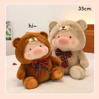 Aoduoyaya ตุ๊กตาหมู Teddy LuLu PIG ตุ๊กตายัดนุ่นรูปสัตว์ ของขวัญสําหรับเด็ก น่ารักมาก ปุยนุ่ม