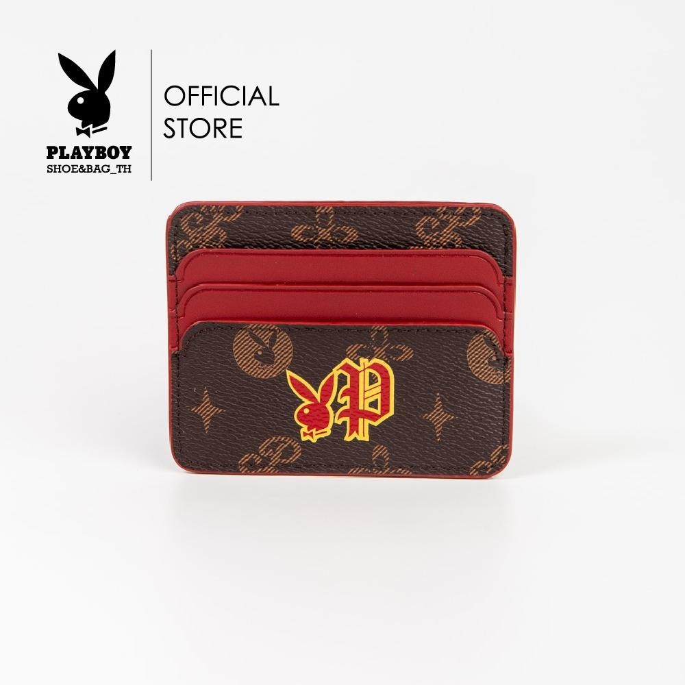 Playboy Glam cardholder กระเป๋าสตางค์ผู้หญิง ST-CB242PB105 มี 2 สี สีแดงและสีชมพู