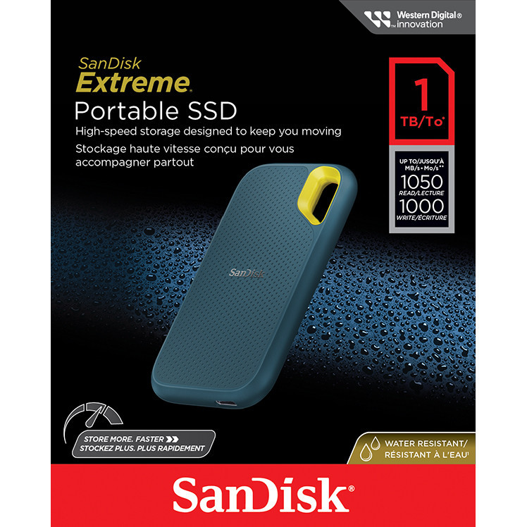 (ส่งด่วน) SANDISK Extreme external SSD 1TB (1050MB) Monterey TypeC USB3.2 Gen2 Portable SSD SDSSDE61