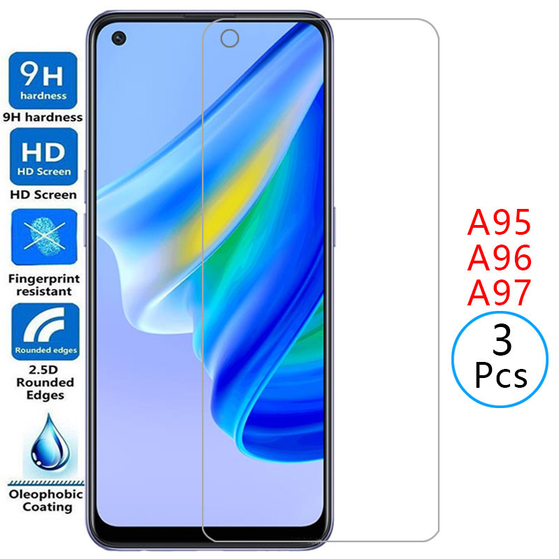 กระจกนิรภัยป้องกันสําหรับ oppo a95 a96 a97 5g ป้องกันหน้าจอบน opp opo appo a 95 96 97 95a 96a 97a ฟิ