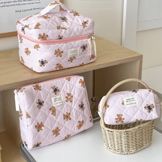 สีชมพูลายการ์ตูนนักเรียนกรณีดินสอเครื่องเขียนกระเป๋าความจุขน…