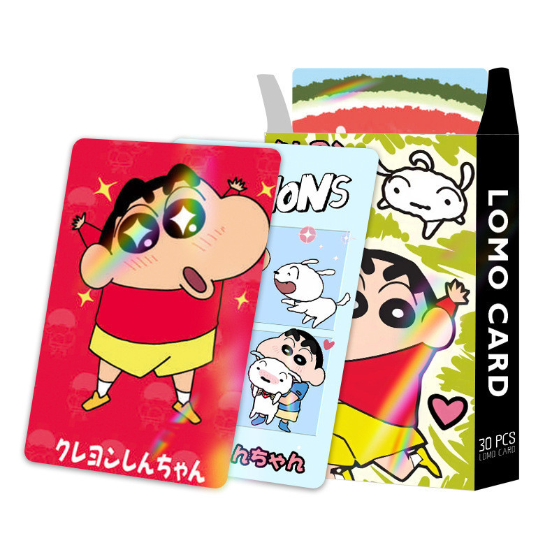 Crayon Shin-chan Laser Flash Lomo Card Photocard 30 ชิ้น/กล่อง ราคา ถูกที่สุด ดีลบีเคเค แกลเลอรีภาพที่ 5