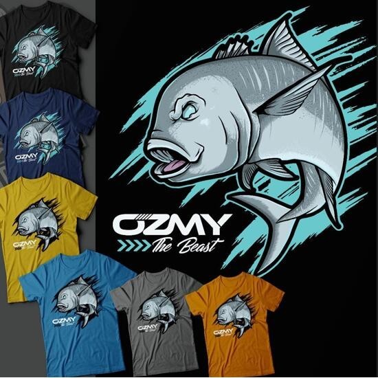 Ozmy Fishing Basic Microfiber Jersey T-shirt (แขนสั้น)