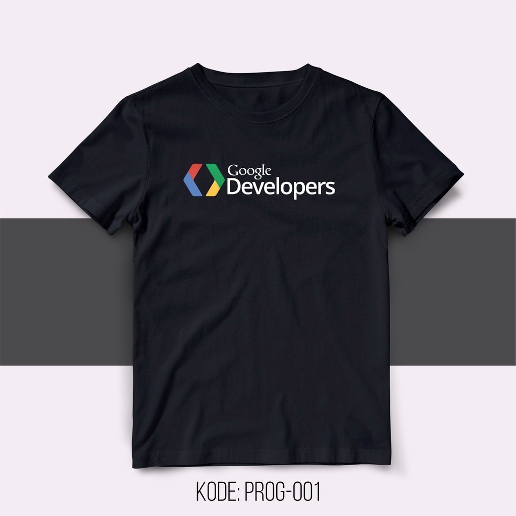 2024 【hot tshirts】เสื้อโปรแกรมเมอร์ - GOOGLE DEVELOPER สําหรับผู้ชาย S-5XL