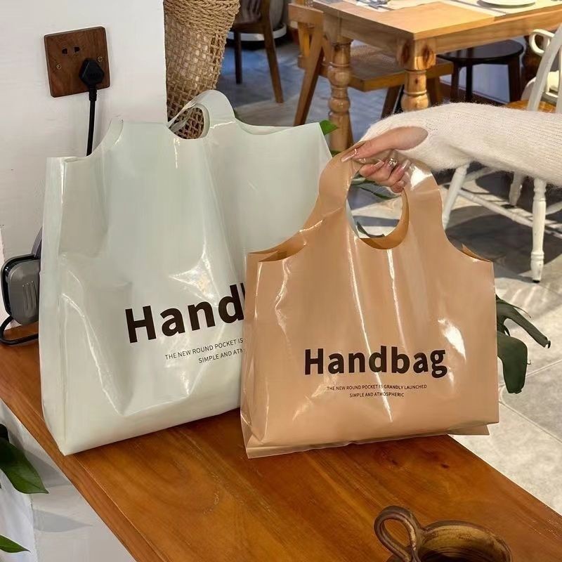Lifestory กระเป๋าเก็บ Tote Bag กระเป๋าช้อปปิ้งกันน้ํา ถุงพลาสติก เสื้อผ้า กระเป๋าช้อปปิ้ง ถุงบรรจุภัณฑ์