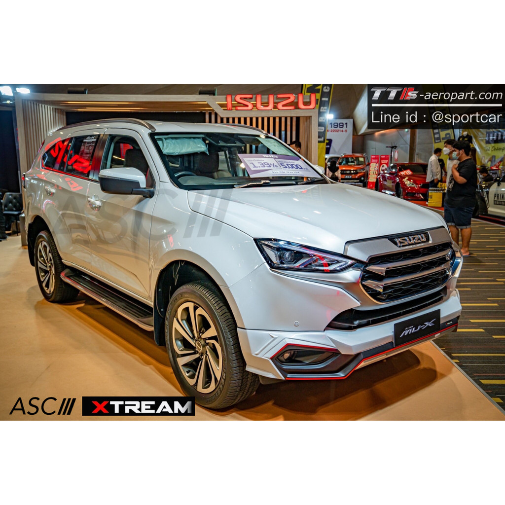 ชุดแต่ง ISUZU MU X 2020 2021 2022 2023 ทรง XTREAM - สเกิร์ตรอบคัน ของแต่ง MU X แต่งสวย แต่งซิ่ง แต่ง