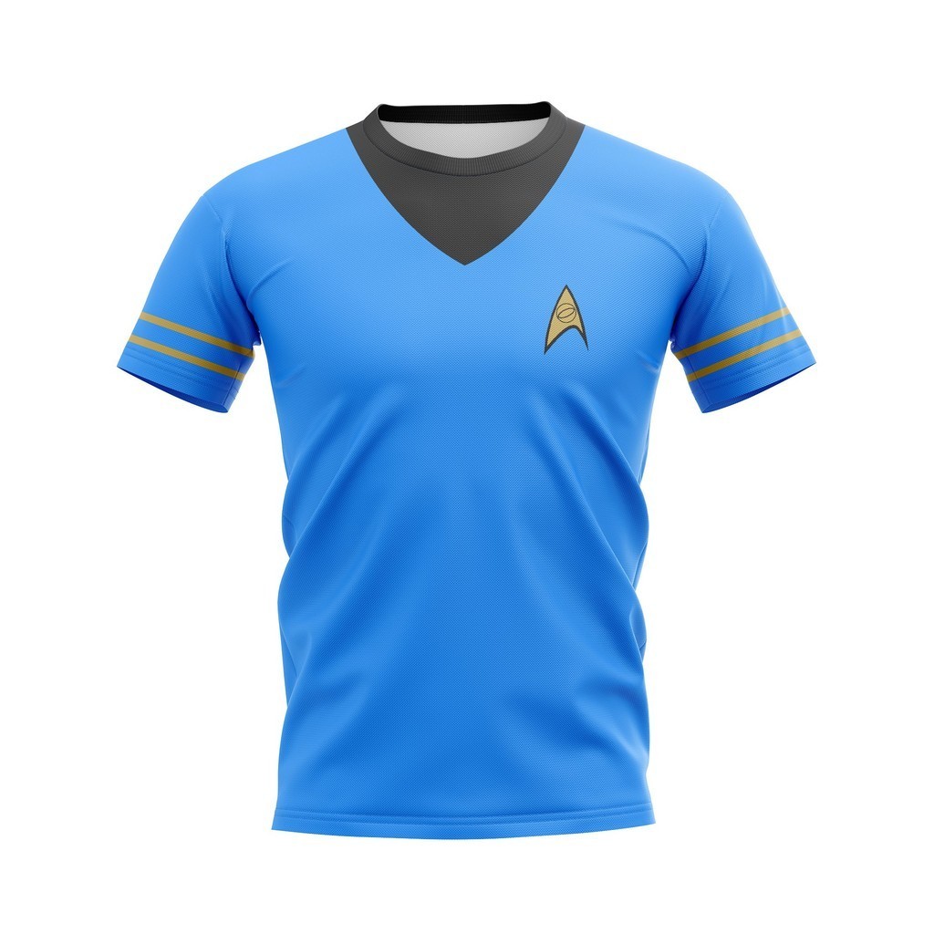 เสื้อยืดครอปคอกลมแนวสปอร์ต 1966 Spock