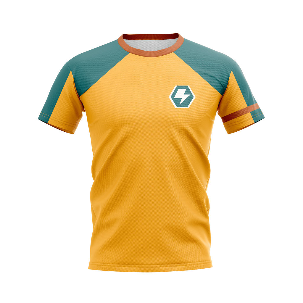 เสื้อยืดแขนสั้นคอกลมกีฬา Endo Inazuma Eleven (Super Eleven) เสื้อยืดเครื่องแบบ - Gonji