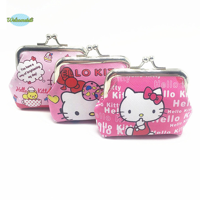 SANRIO [Welcomebili] 1pcหูฟังเหรียญกระเป๋าเก็บแบบพกพาsanrio Kuromi Hello Kittyกระเป๋าเงินเหรียญเล็กๆDIYจี้น่ารักPUกระเป๋าสตางค์หัวเข็มขัดขนาดเล็กใหม่