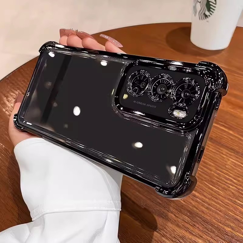 Realme C85 Pro C85Pro เคสโทรศัพท์ชุบโปร่งใสป้องกันกล้องถุงลมนิรภัยกันกระแทกฝาครอบซิลิโคนอ่อนนุ่ม - รูปที่ 2