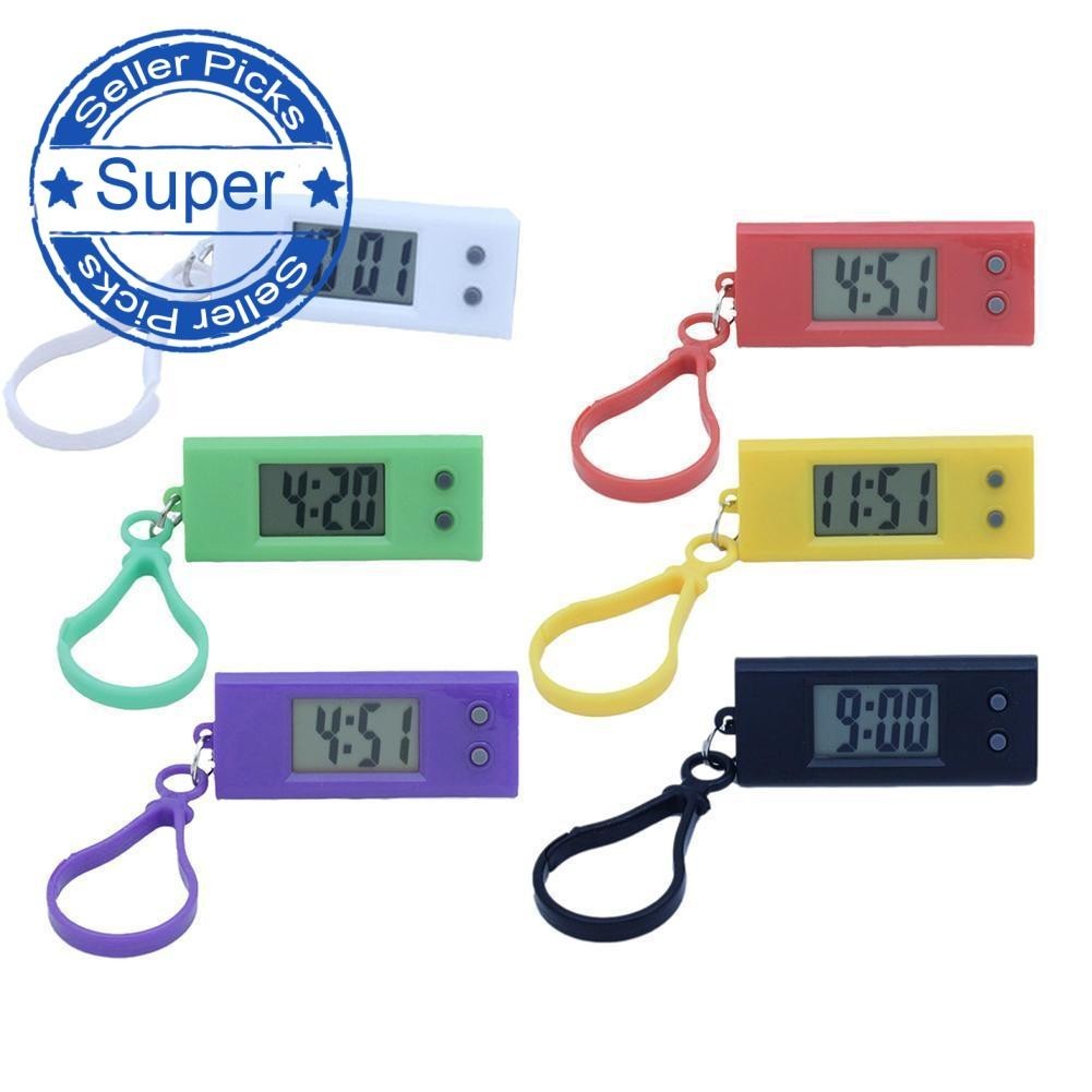 นาฬิกา Unisex สําหรับผู้ชายและผู้หญิงนาฬิกาสอบมินินาฬิกาอิเล็กทรอนิกส์สามเหลี่ยมไฟฟ้านาฬิกาเงียบ P7k