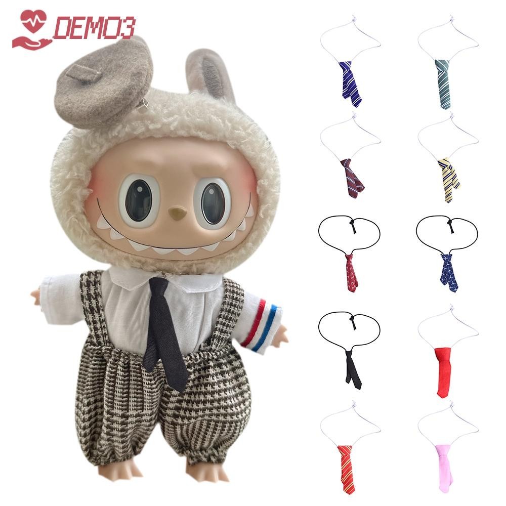[ดีโม3] ลาบู เนคไทตุ๊กตา,อุปกรณ์เสริมตุ๊กตาโพลีเอสเตอร์ที่ทนทาน,เน็คไทตุ๊กตาน่ารัก น่ารัก หลากสี
