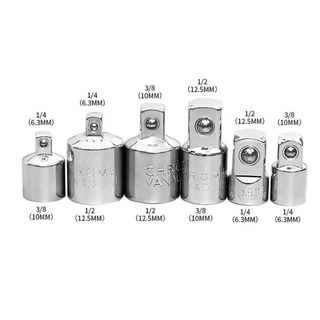SHAR 1 ชิ้นประแจวงล้อแขน, ไดรฟ์ Spanner Converter 1/4 3/8 1/2 นิ้วอะแดปเตอร์ซ็อกเก็ต, อะแดปเตอร์หัวหญิงถึงชายประแจอะแดปเตอร์ Part Socket Converter