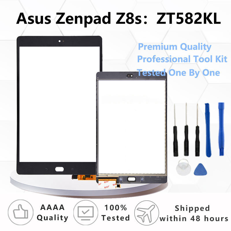 ใหม่ 7.9 "สําหรับ Asus Zenpad Z8s ZT582KL LCD ด้านนอกหน้าจอสัมผัส Digitizer กระจกด้านหน้าจอแสดงผลแผง