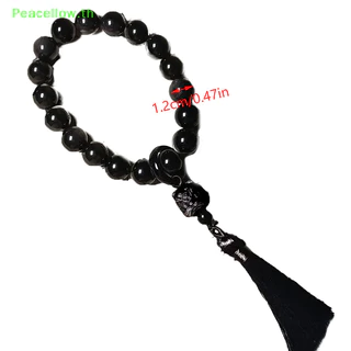 Peacellow 12 มม.SEL สร้อยข้อมือสไตล์โบราณมือ Twisted ลูกปัดลูกปัดโซ่พุทธทิเบตลูกประคําจี้เครื่องประดับของขวัญ TH