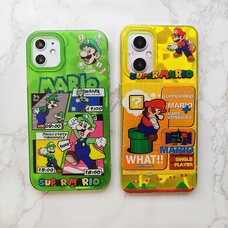 เคส เคสไอโฟน iPhone 16 11 14 15 13 12 XS MAX X XR 7 8 6 6S plus PRO MAX ก่อให้เกิดน่ารักมาริโอพรรคโทรศัพท์ Case ปก