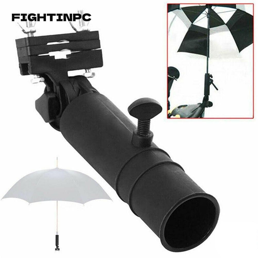 FIGHTINPC ที่วางร่มกอล์ฟอุปกรณ์กอล์ฟสีดํารถเข็นเด็กจักรยาน