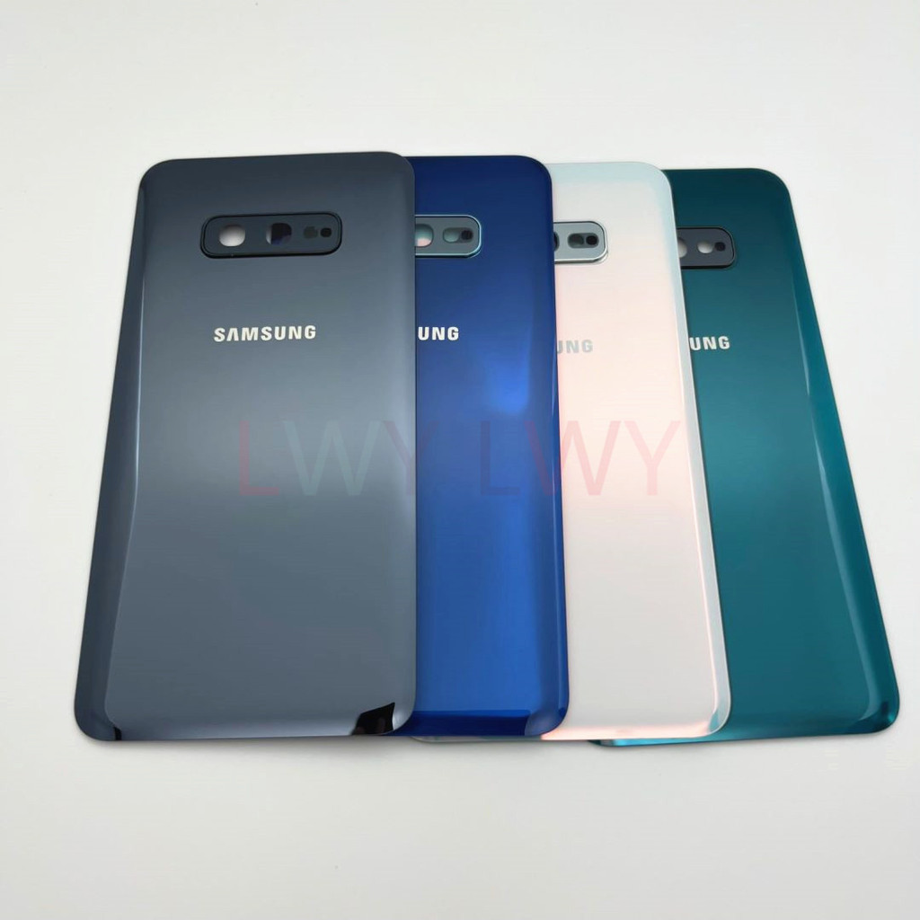 สําหรับ Samsung S10E SM-G9700 ด้านหลังกระจกฝาหลังแบตเตอรี่อะไหล่ซ่อมสําหรับ Galaxy S10E