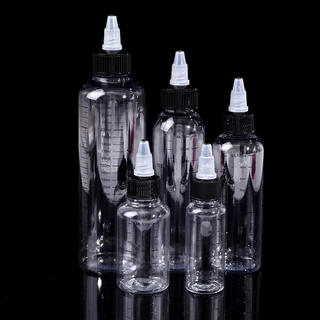 Newwellknownepic 30ml-250ml พลาสติก PET Liquid ความจุขวดหยดหมึกสีภาชนะ TH