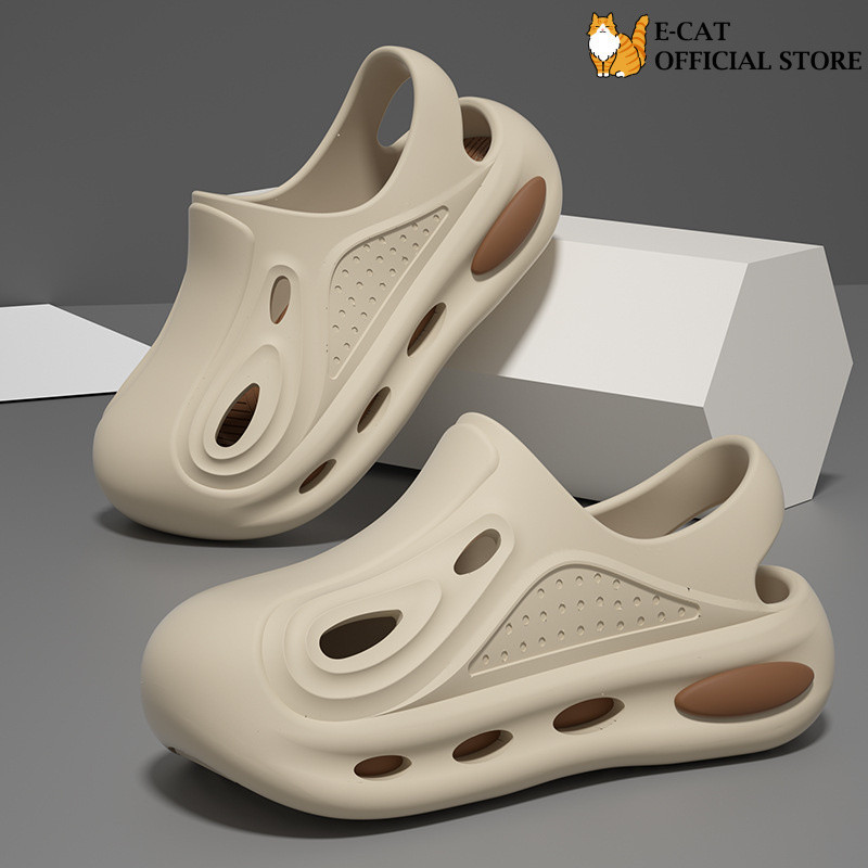 E-cat Quick-Drying รองเท้าแตะเด็ก Eva รองเท้าหนาSoled รองเท้าแตะชายหาดกลางแจ้งกันลื่น